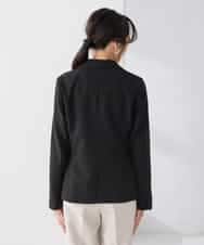 KADCD03099 a.v.v Elmi(アー・ヴェ・ヴェ) 【低身長サイズ】【洗える/ストレッチ/セットアップ対応】ダブルクロステーラードジャケット ネイビー