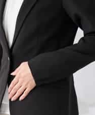 KADCD03099 a.v.v Elmi(アー・ヴェ・ヴェ) 【低身長サイズ】【洗える/ストレッチ/セットアップ対応】ダブルクロステーラードジャケット ネイビー