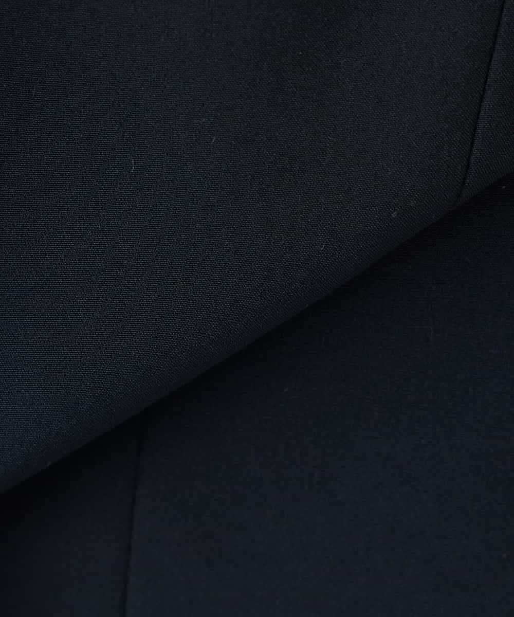 KADCD04089 a.v.v Elmi(アー・ヴェ・ヴェ) 【低身長サイズ】【洗える/ストレッチ/セットアップ対応】ダブルクロステーラードジレ ブラック