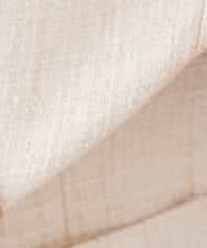 KADCD05139 a.v.v Elmi(アー・ヴェ・ヴェ) 【低身長サイズ】【ストレッチ】ツイードノーカラージャケット ネイビー