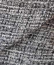 KADCD05139 a.v.v Elmi(アー・ヴェ・ヴェ) 【低身長サイズ】【ストレッチ】ツイードノーカラージャケット ネイビー