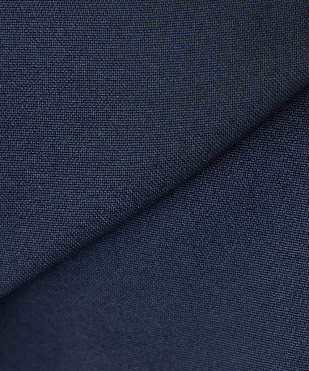 KADFE21109 a.v.v Elmi(アー・ヴェ・ヴェ) 【低身長サイズ】【洗える/UVカット】リネンライクストレッチキーネックジャケット ネイビー