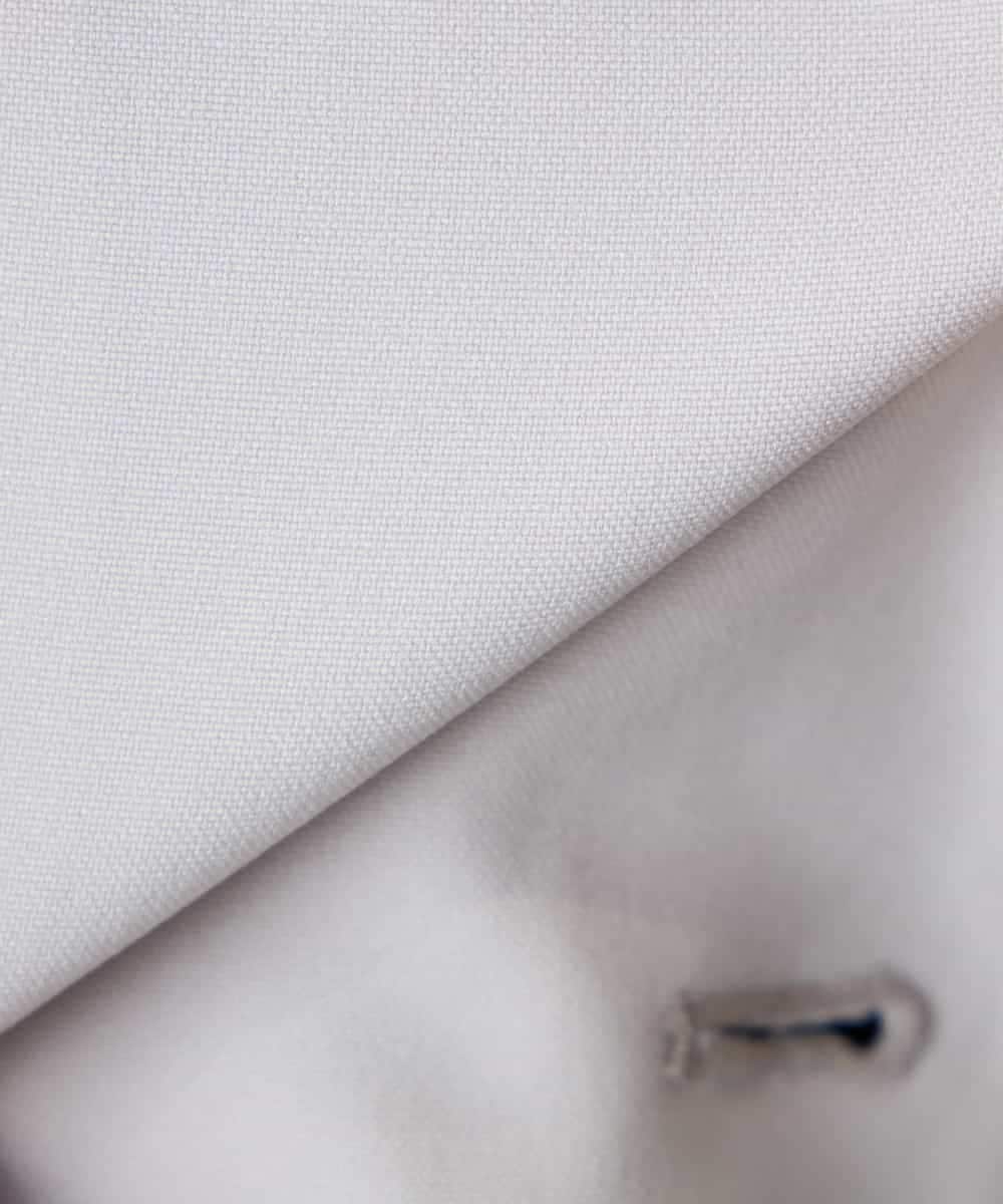 KADFE21109 a.v.v Elmi(アー・ヴェ・ヴェ) 【低身長サイズ】【洗える/UVカット】リネンライクストレッチキーネックジャケット ネイビー