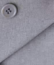 KADFE23109 a.v.v Elmi(アー・ヴェ・ヴェ) 【低身長サイズ】【洗える/UVカット】リネンライクストレッチダブルブレストジャケット ネイビー