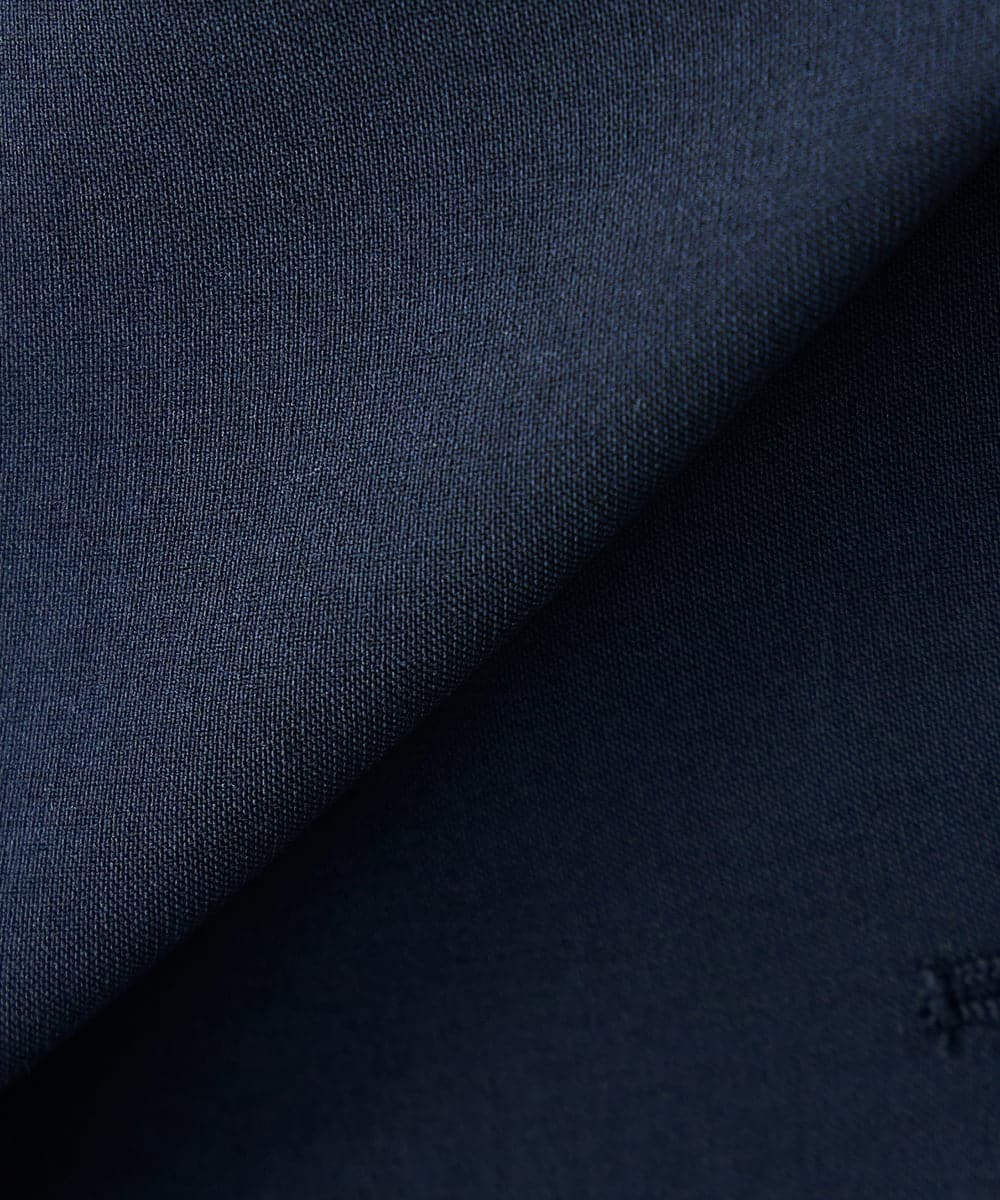 KADGE31109 a.v.v Elmi(アー・ヴェ・ヴェ) 【低身長サイズ】サマーストレッチキーネックジャケット【接触冷感/イージーケア/UVカット/吸水速乾】 ネイビー