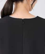 KAECD03089 a.v.v Elmi(アー・ヴェ・ヴェ) 【低身長サイズ】【洗える/ストレッチ】ダブルクロスジャンパードレス ネイビー