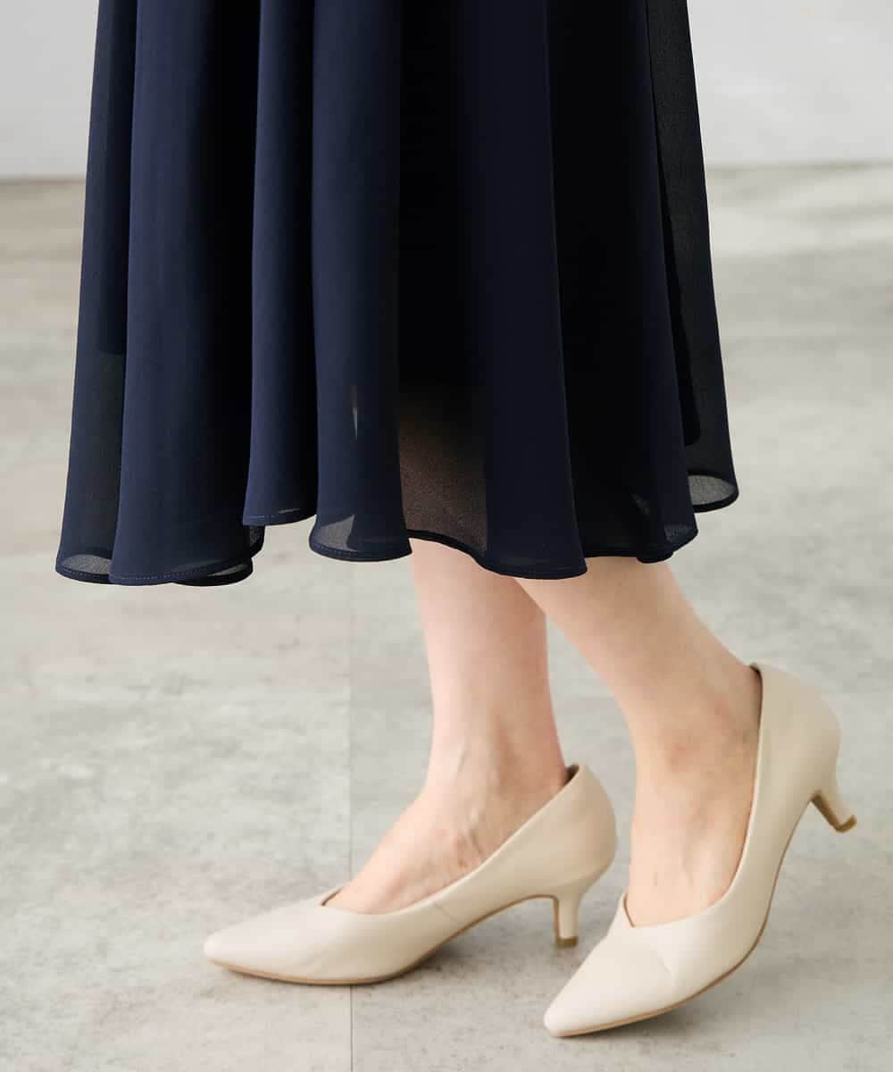 KAEGF10159 a.v.v Elmi(アー・ヴェ・ヴェ) 【低身長サイズ】【結婚式/お呼ばれに】レースドッキングワンピース スモーキーピンク