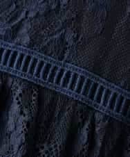 KAEGF10159 a.v.v Elmi(アー・ヴェ・ヴェ) 【低身長サイズ】【結婚式/お呼ばれに】レースドッキングワンピース スモーキーピンク