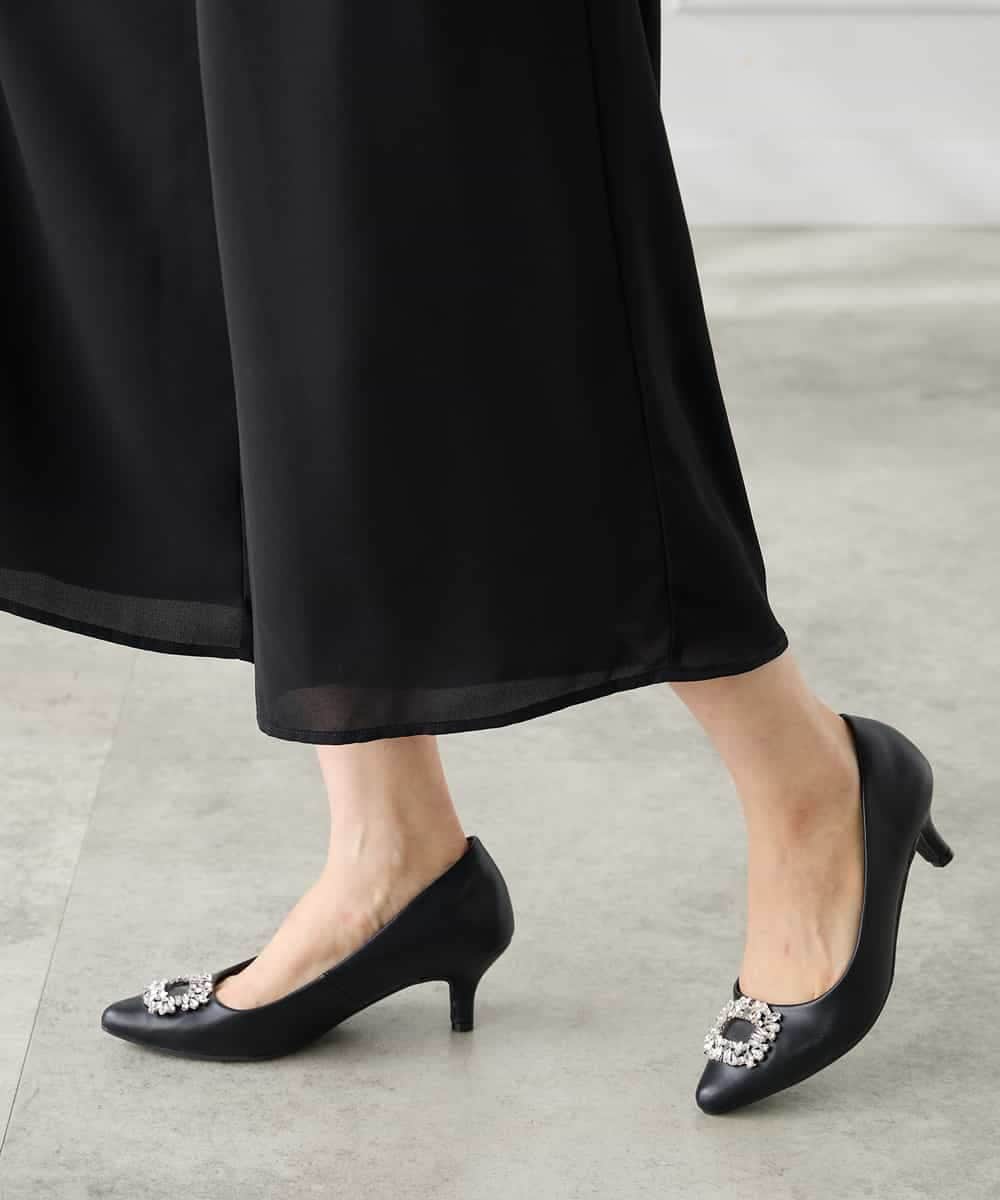 KAEGF12149 a.v.v Elmi(アー・ヴェ・ヴェ) 【低身長サイズ】【結婚式/お呼ばれに】ラッフルティアードオールインワンドレス スモーキーブルー