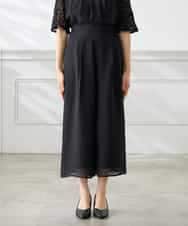 KAEGF13149 a.v.v Elmi(アー・ヴェ・ヴェ) 【低身長サイズ】【結婚式/お呼ばれに】レースドッキングブラウス・パンツセットアップ ブルー