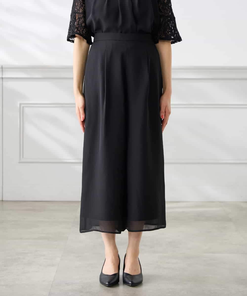 KAEGF13149 a.v.v Elmi(アー・ヴェ・ヴェ) 【低身長サイズ】【結婚式/お呼ばれに】レースドッキングブラウス・パンツセットアップ ブルー