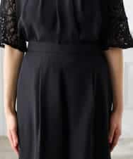 KAEGF13149 a.v.v Elmi(アー・ヴェ・ヴェ) 【低身長サイズ】【結婚式/お呼ばれに】レースドッキングブラウス・パンツセットアップ ブルー