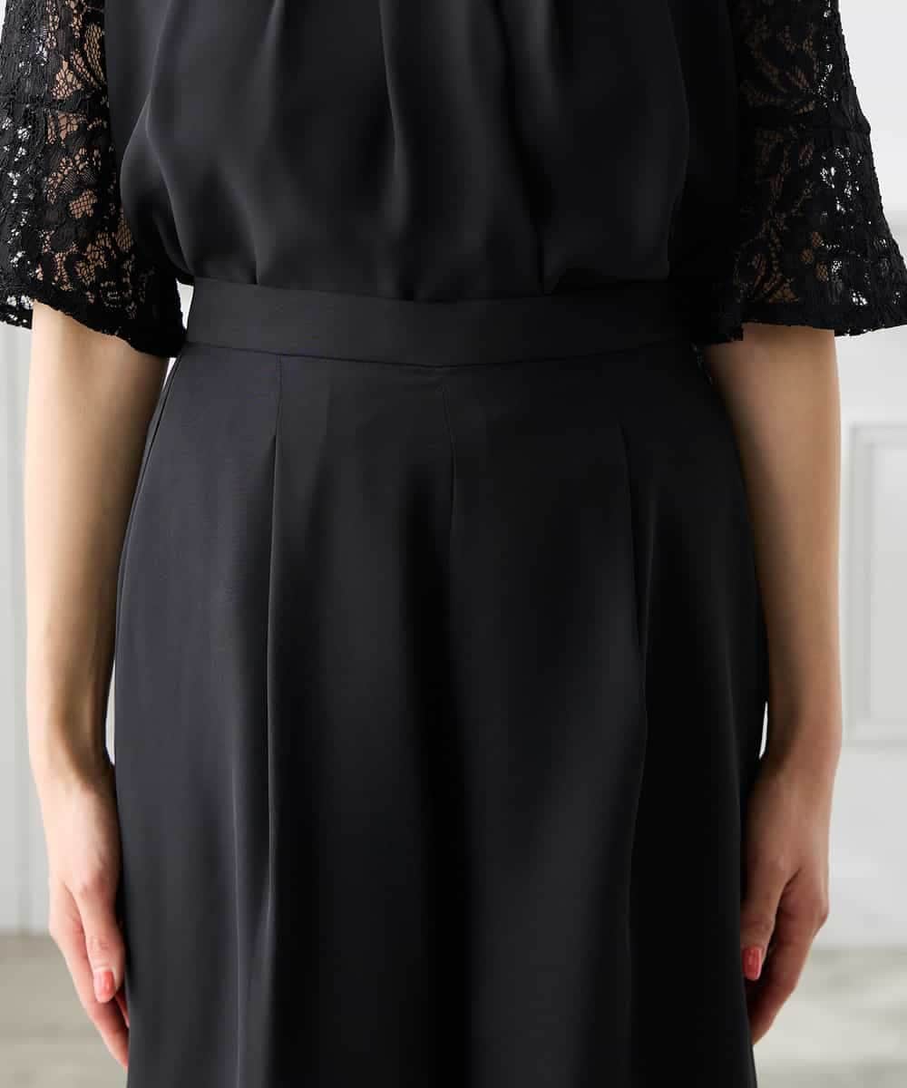 KAEGF13149 a.v.v Elmi(アー・ヴェ・ヴェ) 【低身長サイズ】【結婚式/お呼ばれに】レースドッキングブラウス・パンツセットアップ ブルー