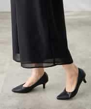 KAEGF13149 a.v.v Elmi(アー・ヴェ・ヴェ) 【低身長サイズ】【結婚式/お呼ばれに】レースドッキングブラウス・パンツセットアップ ブルー