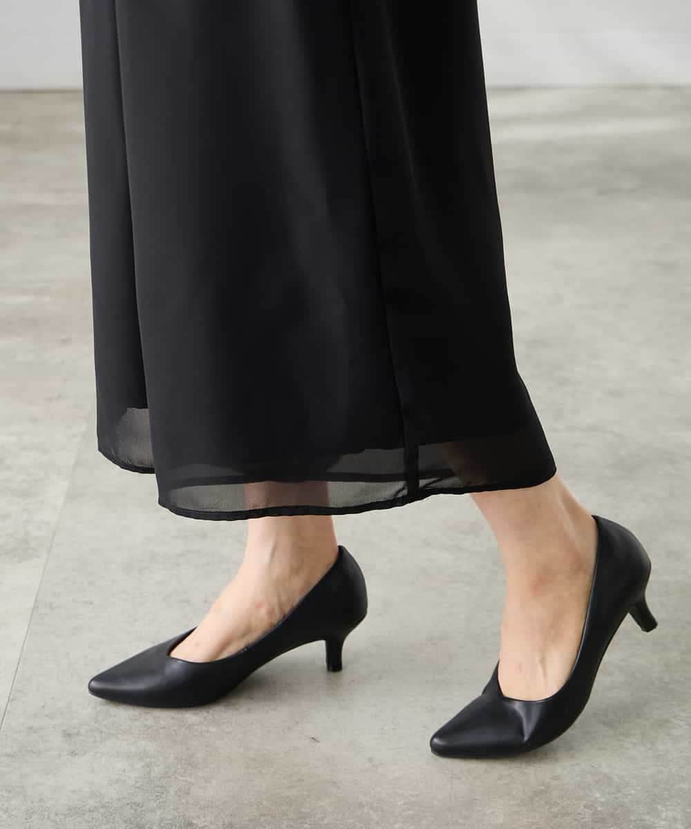 KAEGF13149 a.v.v Elmi(アー・ヴェ・ヴェ) 【低身長サイズ】【結婚式/お呼ばれに】レースドッキングブラウス・パンツセットアップ ブルー