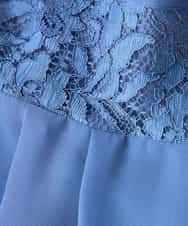 KAEGF13149 a.v.v Elmi(アー・ヴェ・ヴェ) 【低身長サイズ】【結婚式/お呼ばれに】レースドッキングブラウス・パンツセットアップ ブルー