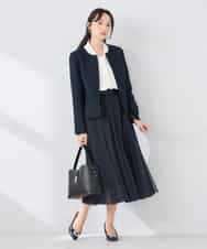 KAHCD02069 a.v.v Elmi(アー・ヴェ・ヴェ) 【低身長サイズ】【洗える】チュールマーメイドスカート ネイビー