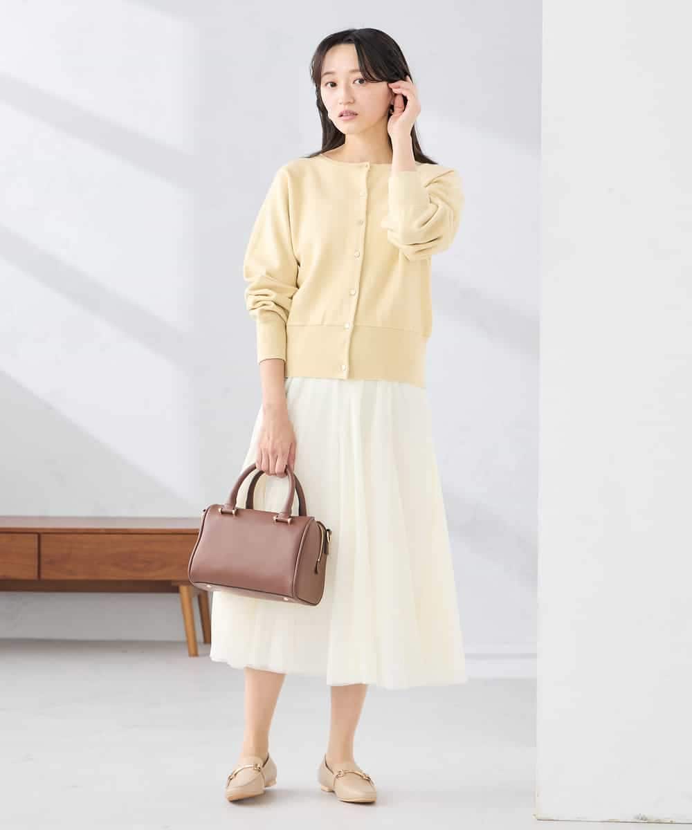 KAHCD02069 a.v.v Elmi(アー・ヴェ・ヴェ) 【低身長サイズ】【洗える】チュールマーメイドスカート ネイビー