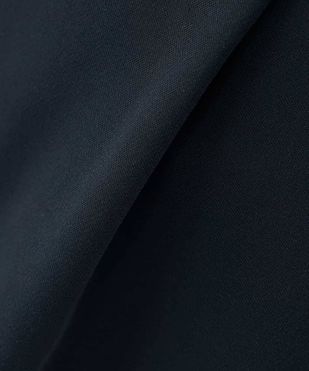 KAHCD03069 a.v.v Elmi(アー・ヴェ・ヴェ) 【低身長サイズ】サテンナロースカート【洗える/速乾/毛玉になりにくい/イージーケア】 ネイビー