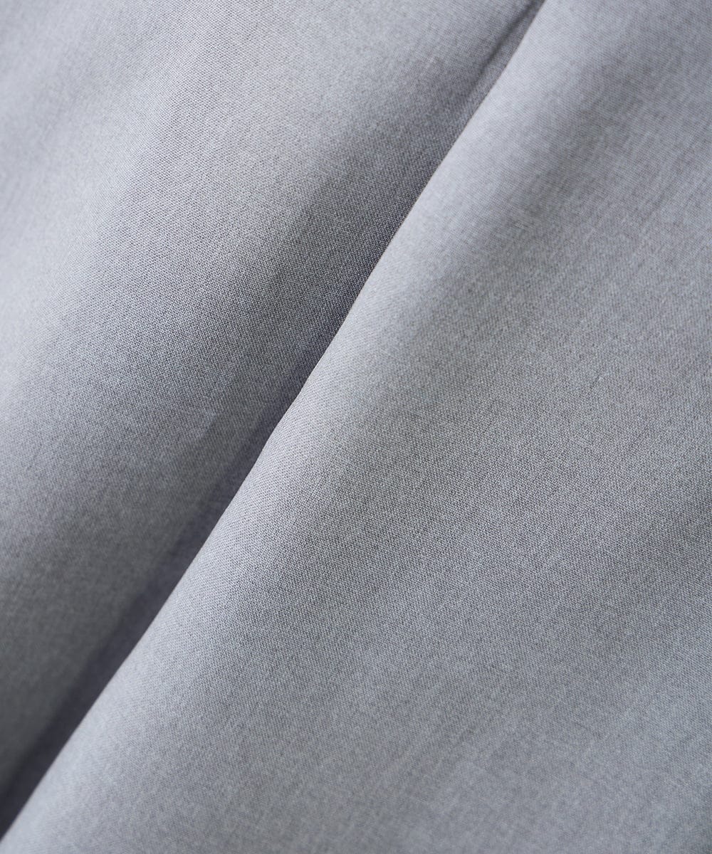 KAHFE20079 a.v.v Elmi(アー・ヴェ・ヴェ) 【低身長サイズ】【洗える/UVカット】リネンライクストレッチフレアスカート ネイビー