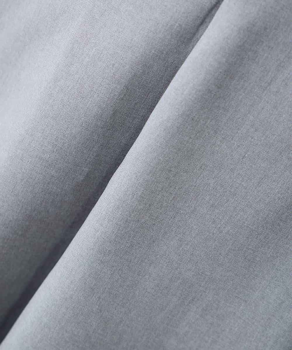 KAHFE20079 a.v.v Elmi(アー・ヴェ・ヴェ) 【低身長サイズ】【洗える/UVカット】リネンライクストレッチフレアスカート ネイビー