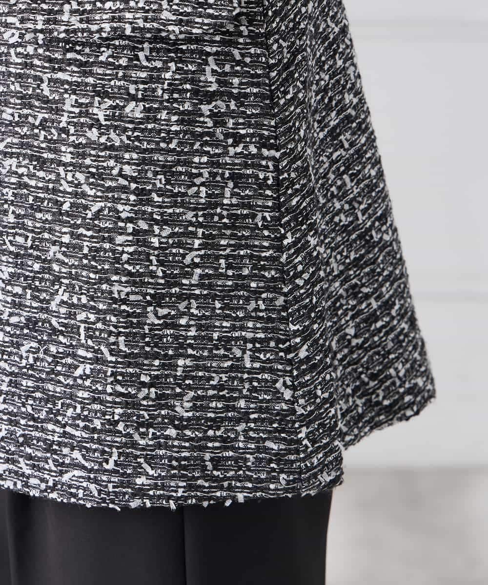 KAJCD01119 a.v.v Elmi(アー・ヴェ・ヴェ) 【低身長サイズ】ミックスツイードペプラムジレ アイボリー