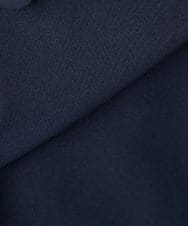 KAJFE20099 a.v.v Elmi(アー・ヴェ・ヴェ) 【低身長サイズ】【洗える/UVカット】リネンライクストレッチダブルジレジャケット ネイビー