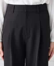 KALCD02079 a.v.v Elmi(アー・ヴェ・ヴェ) 【低身長サイズ】【洗える/ストレッチ/セットアップ対応】ダブルクロスワイドパンツ ネイビー