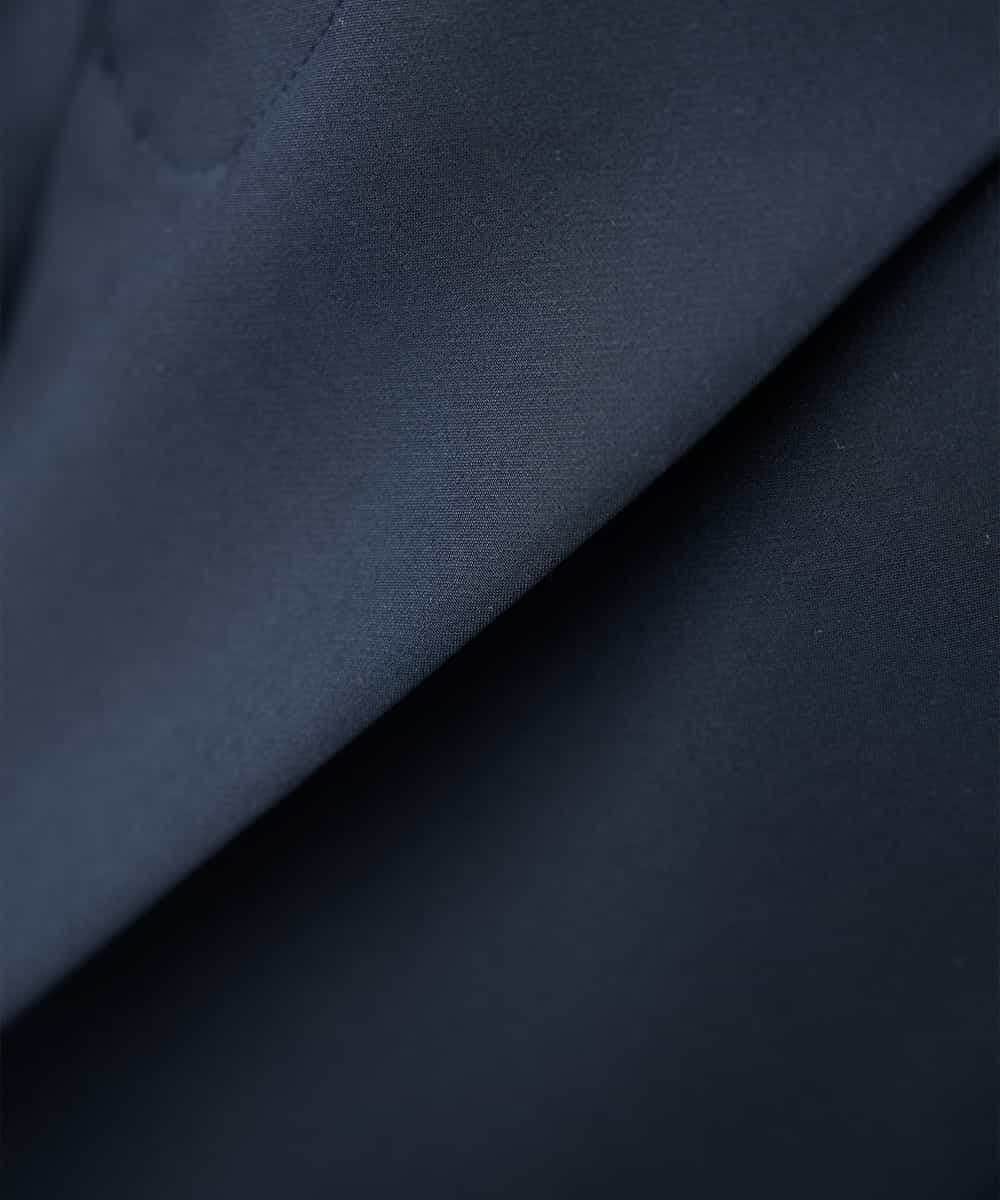 KALCD02079 a.v.v Elmi(アー・ヴェ・ヴェ) 【低身長サイズ】【洗える/ストレッチ/セットアップ対応】ダブルクロスワイドパンツ ネイビー