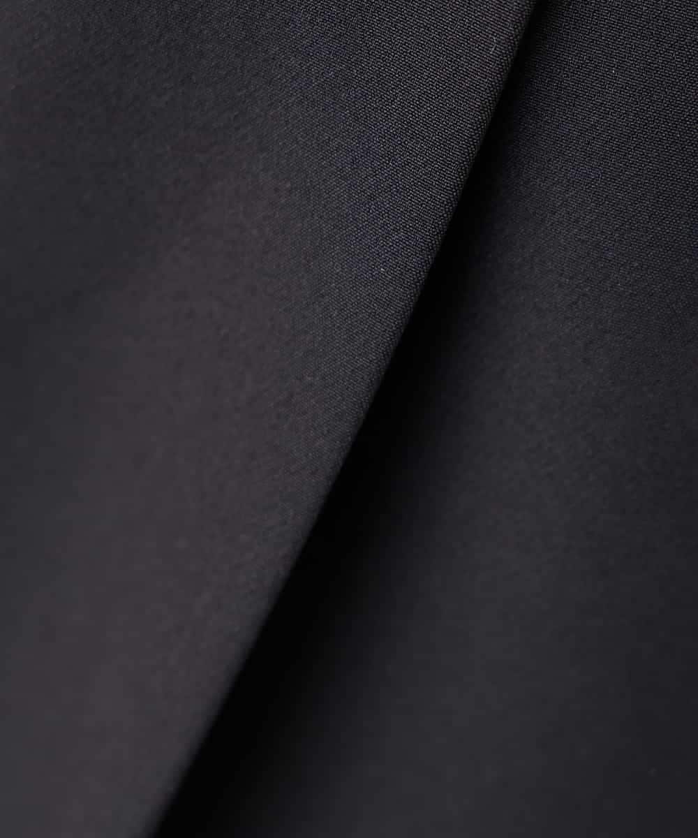 KALCD02079 a.v.v Elmi(アー・ヴェ・ヴェ) 【低身長サイズ】【洗える/ストレッチ/セットアップ対応】ダブルクロスワイドパンツ ネイビー