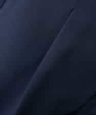 KALFE22079 a.v.v Elmi(アー・ヴェ・ヴェ) 【低身長サイズ】【洗える/UVカット】リネンライクストレッチワイドパンツ ネイビー