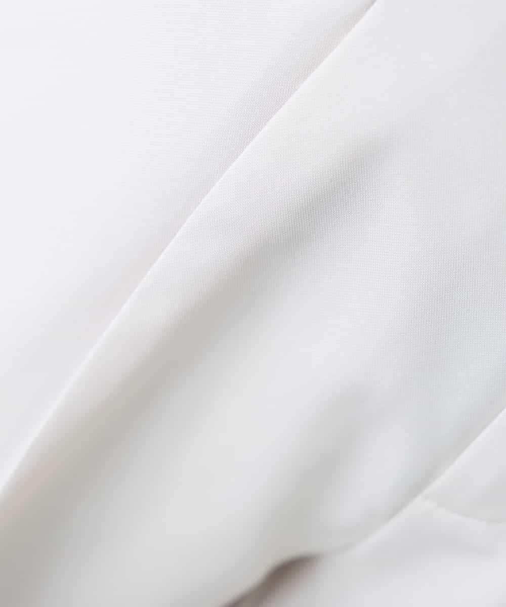 KALFE22079 a.v.v Elmi(アー・ヴェ・ヴェ) 【低身長サイズ】【洗える/UVカット】リネンライクストレッチワイドパンツ ネイビー