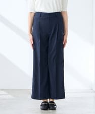 KALGE31079 a.v.v Elmi(アー・ヴェ・ヴェ) 【低身長サイズ】サマーストレッチワイドパンツ【接触冷感/イージーケア/UVカット/吸水速乾】 ベージュ