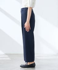 KALGE31079 a.v.v Elmi(アー・ヴェ・ヴェ) 【低身長サイズ】サマーストレッチワイドパンツ【接触冷感/イージーケア/UVカット/吸水速乾】 ベージュ