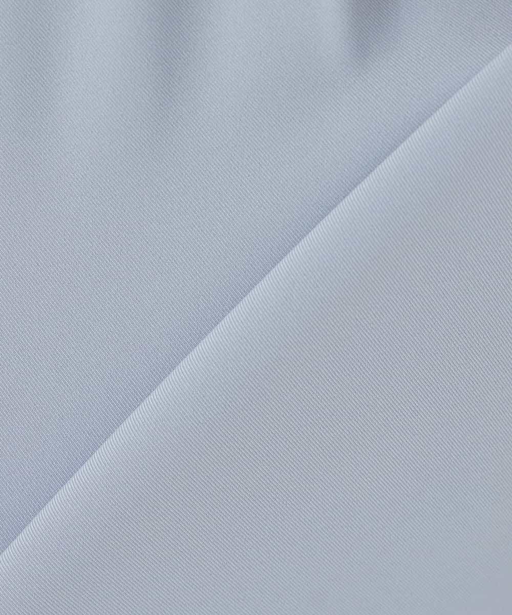 KBBCD01059 a.v.v(アー・ヴェ・ヴェ) 【洗える/ストレッチ】ボウタイメタルチャームブラウス ライトブルー