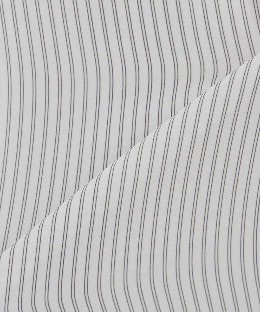 KBBCD01059 a.v.v(アー・ヴェ・ヴェ) 【洗える/ストレッチ】ボウタイメタルチャームブラウス ライトブルー