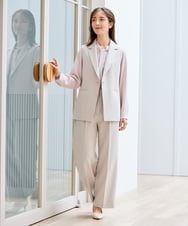 KBBCD02059 a.v.v(アー・ヴェ・ヴェ) 【洗える】ボウタイ風ブラウス ピンク