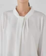 KBBCD02059 a.v.v(アー・ヴェ・ヴェ) 【洗える】ボウタイ風ブラウス ピンク