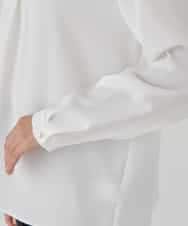 KBBCD02059 a.v.v(アー・ヴェ・ヴェ) 【洗える】ボウタイ風ブラウス ピンク