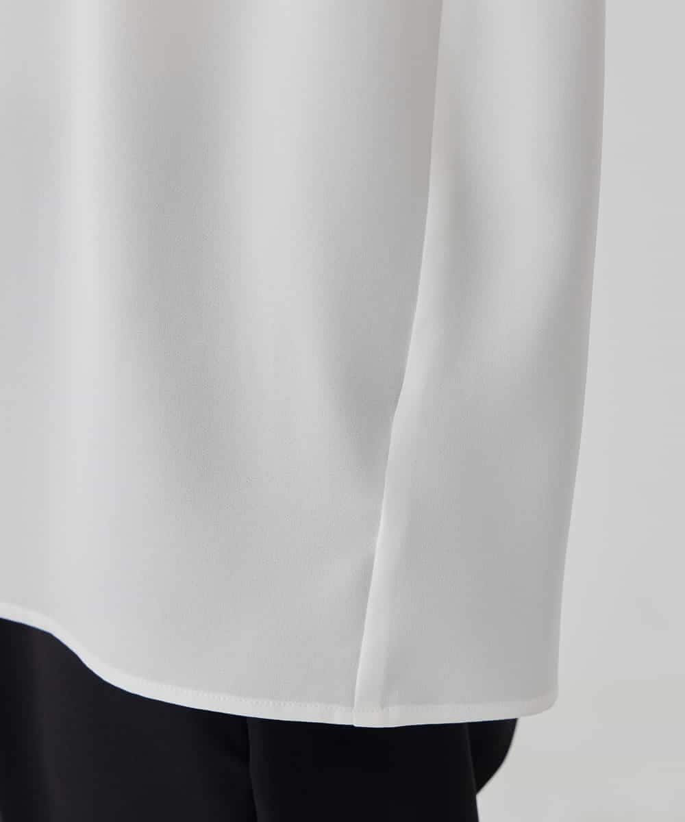 KBBCD02059 a.v.v(アー・ヴェ・ヴェ) 【洗える】ボウタイ風ブラウス ピンク