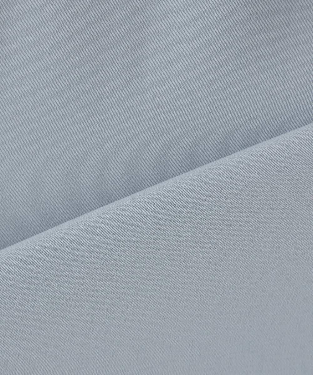 KBBCD03059 a.v.v(アー・ヴェ・ヴェ) 【洗える】タックネックブラウス ライトブルー