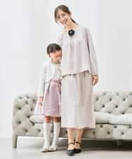 KBBCD05059 a.v.v(アー・ヴェ・ヴェ) サテンバックフレアブラウス【洗える/速乾/毛玉になりにくい/イージーケア】 ブラック