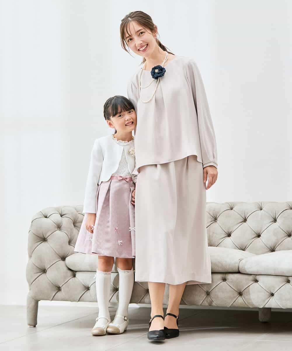 KBBCD05059 a.v.v(アー・ヴェ・ヴェ) サテンバックフレアブラウス【洗える/速乾/毛玉になりにくい/イージーケア】 ブラック