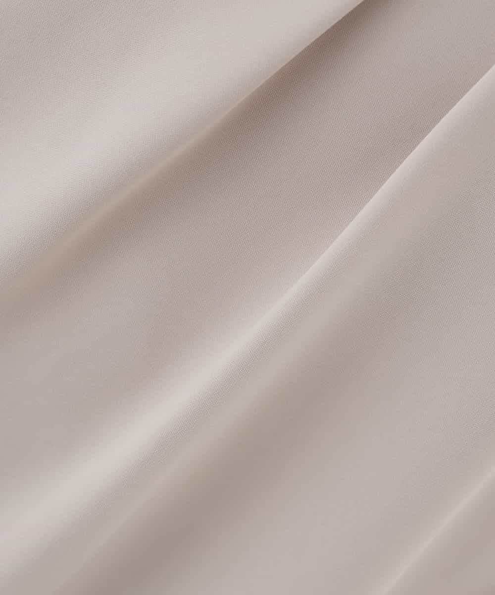 KBBCD05059 a.v.v(アー・ヴェ・ヴェ) サテンバックフレアブラウス【洗える/速乾/毛玉になりにくい/イージーケア】 ブラック