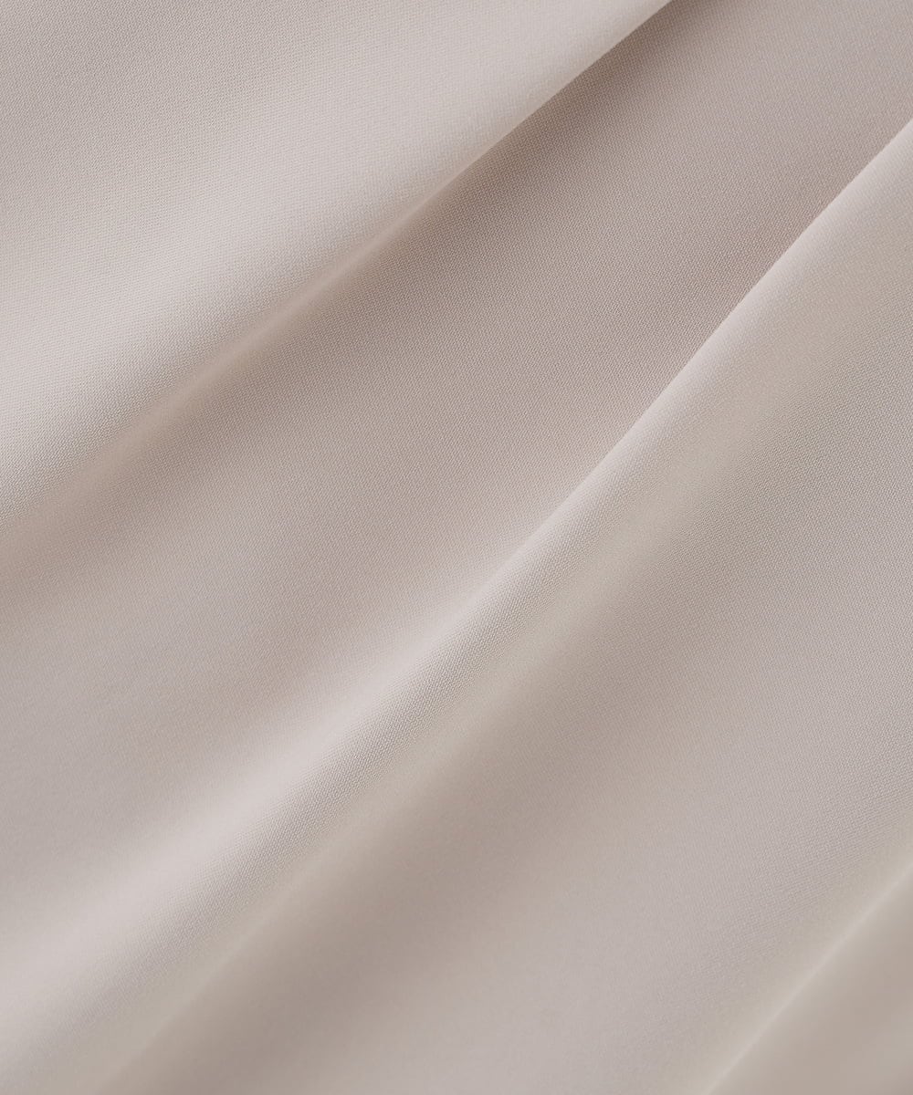 KBBCD06059 a.v.v(アー・ヴェ・ヴェ) 2WAYサテン襟付きペプラムブラウス【洗える/速乾/毛玉になりにくい/イージーケア】 ネイビー