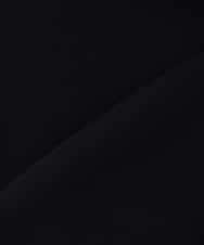 KBBCD06059 a.v.v(アー・ヴェ・ヴェ) 2WAYサテン襟付きペプラムブラウス【洗える/速乾/毛玉になりにくい/イージーケア】 ネイビー