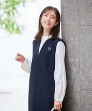 KBBCD07059 a.v.v(アー・ヴェ・ヴェ) 【洗える】2WAY袖プリーツボウタイブラウス ライトブルー