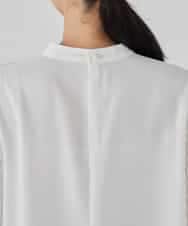 KBBCD07059 a.v.v(アー・ヴェ・ヴェ) 【洗える】2WAY袖プリーツボウタイブラウス ライトブルー