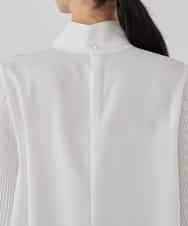 KBBCD07059 a.v.v(アー・ヴェ・ヴェ) 【洗える】2WAY袖プリーツボウタイブラウス ライトブルー