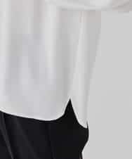 KBBCD07059 a.v.v(アー・ヴェ・ヴェ) 【洗える】2WAY袖プリーツボウタイブラウス ライトブルー